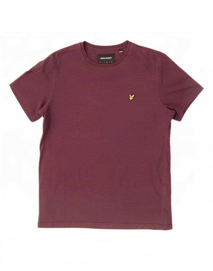 Lyle & Scott Herre T-shirt Top Stor rødbrun bomuld
