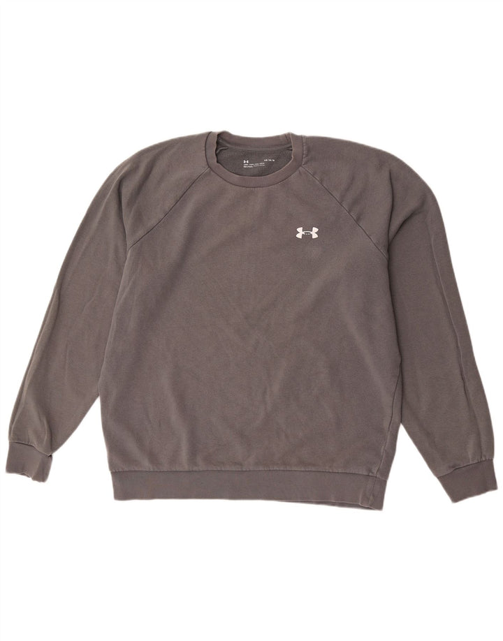 Under Armour Herre Sweatshirt Jumper Stor Grå Bomuld
