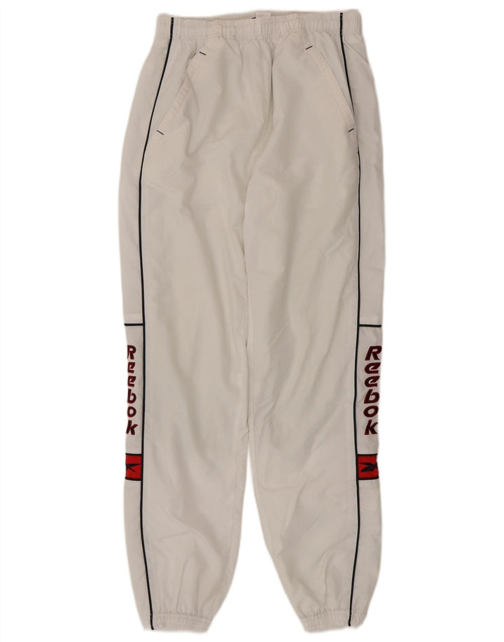 Reebok Herre grafisk træningsdragt Bukser Jogger Small White Polyester
