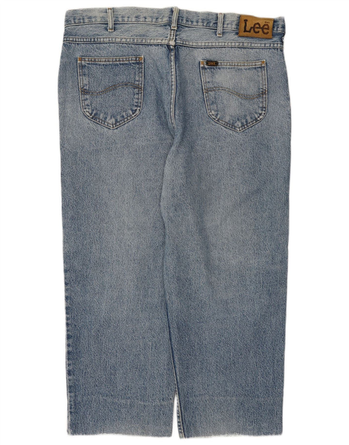 Lee Straight Jeans til mænd W42 L26 blå bomuld