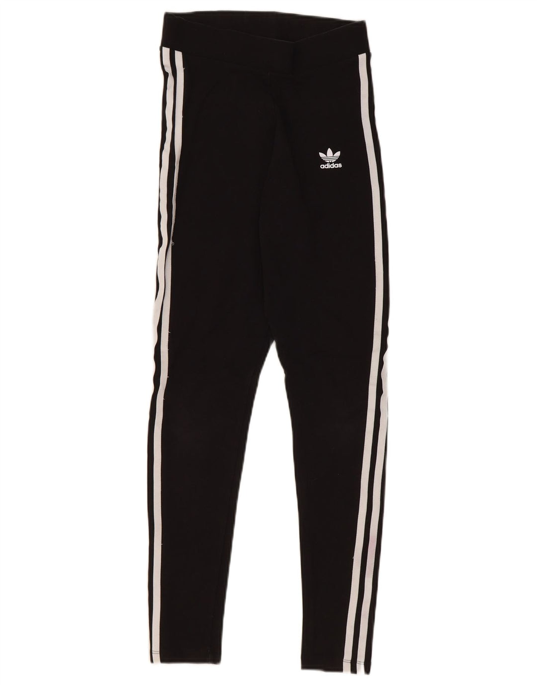 ADIDAS Dame Leggings UK 10 Small Black Bomuld