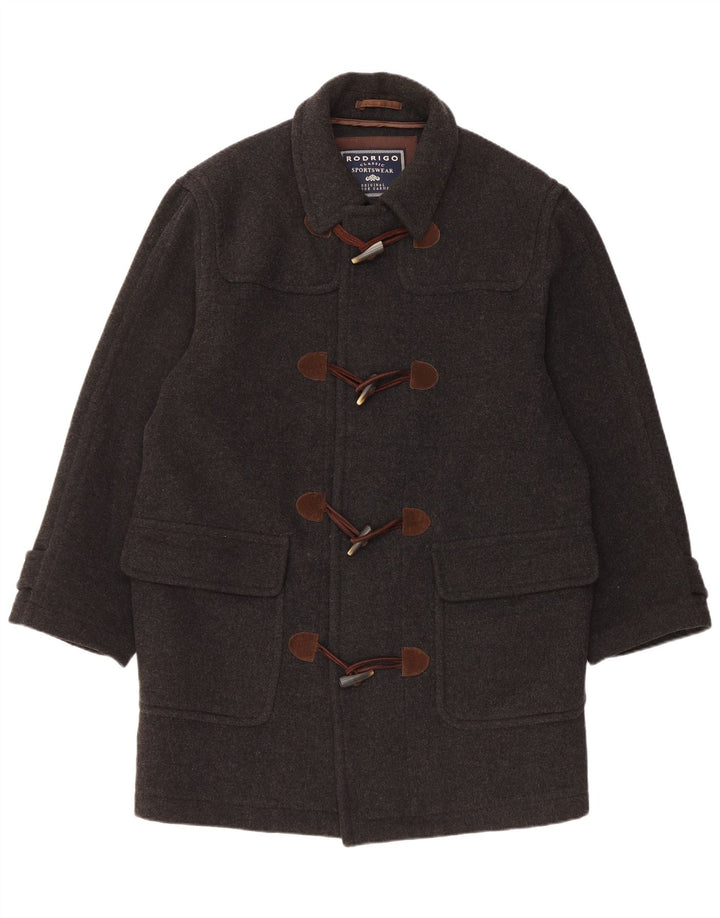 Rodrigo Herre Loose Fit Duffle Coat IT 48 Medium Sort Uld