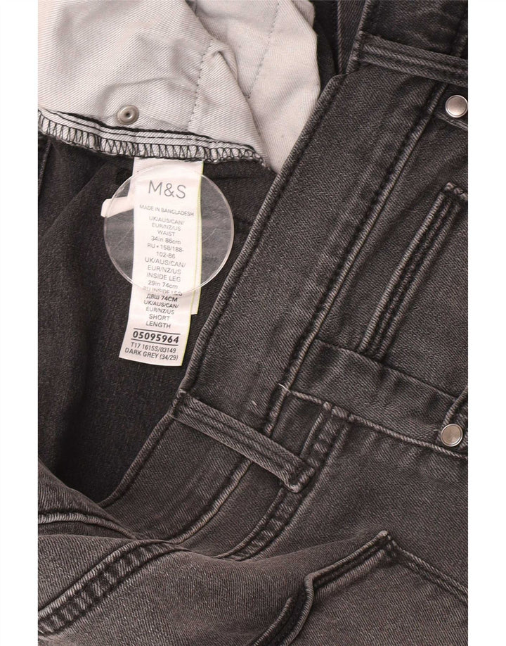 Marks & Spencer Herre Slim Jeans W34 L29 Grå Bomuld