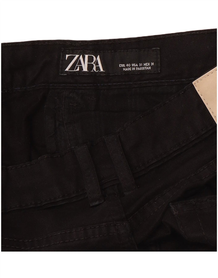 Zara Herre Slim Casual Bukser EU 40 Medium W31 L32 Sort