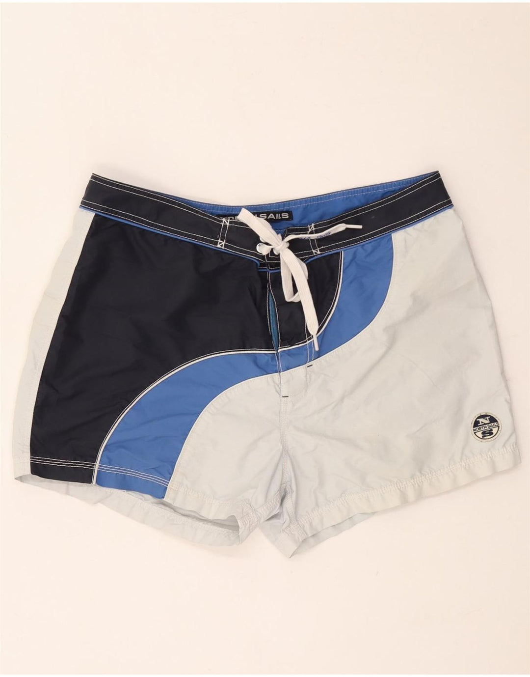 North Sails Badeshorts til mænd Large Blue Colourblock Polyamid