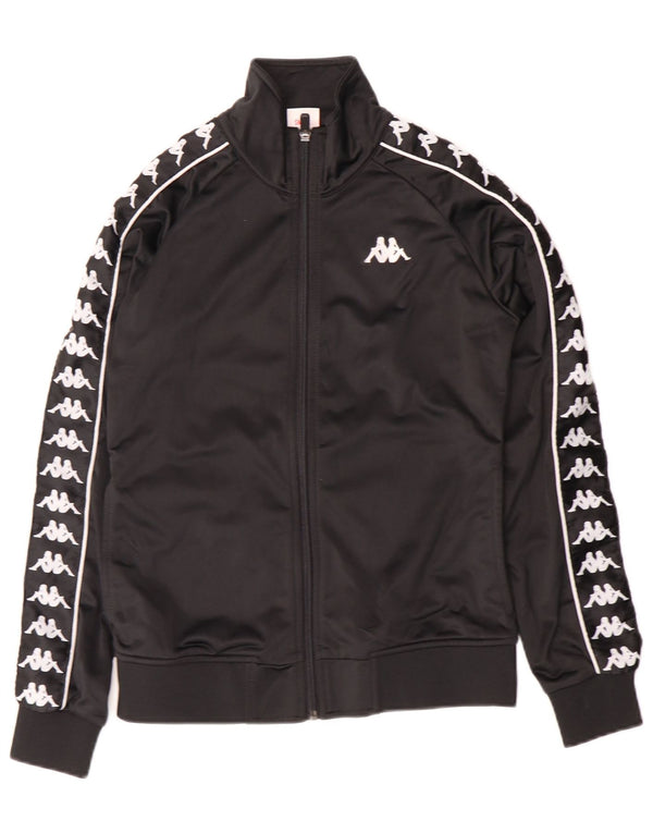 Kappa Womens Graphic Full Tracksuit UK 10 Small Black Colourblock
