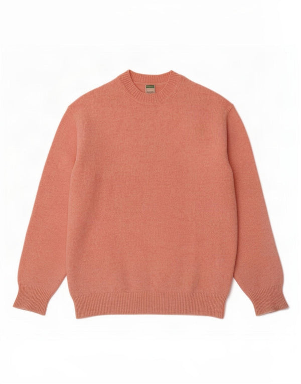 Benetton Herre Crew Neck trøje Sweater Large Pink Flecked