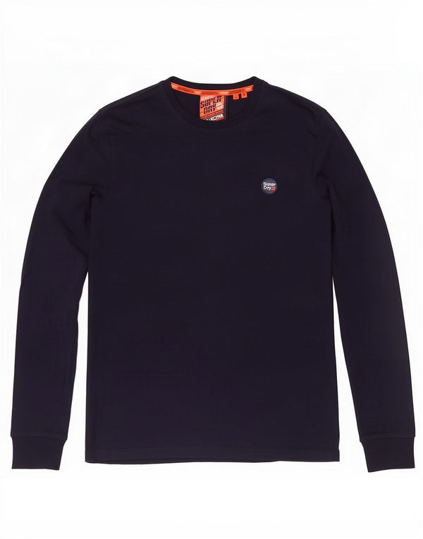 Superdry Herre Top Langærmet Medium Marineblå Bomuld