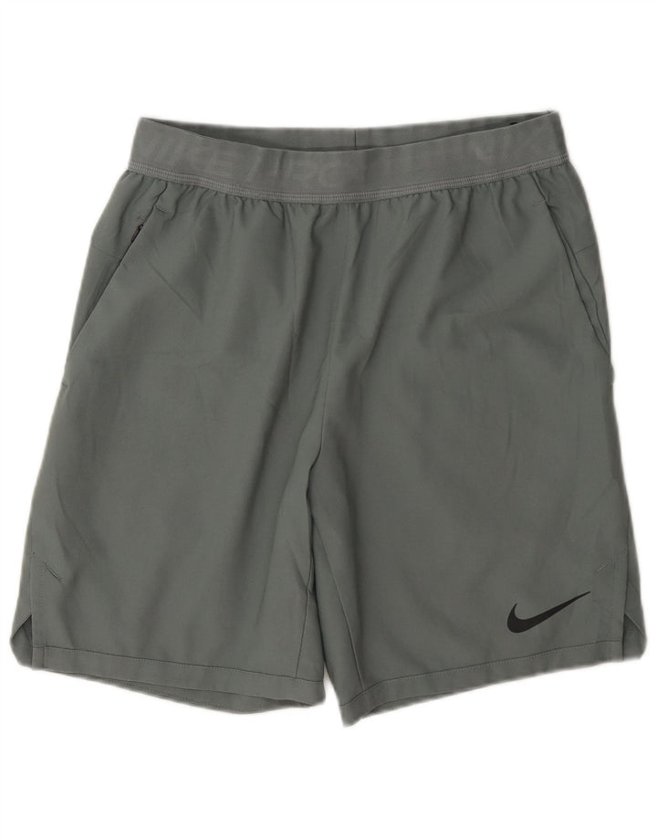 Nike Herre Dri Fit grafiske standard sportsshorts Små grå polyester