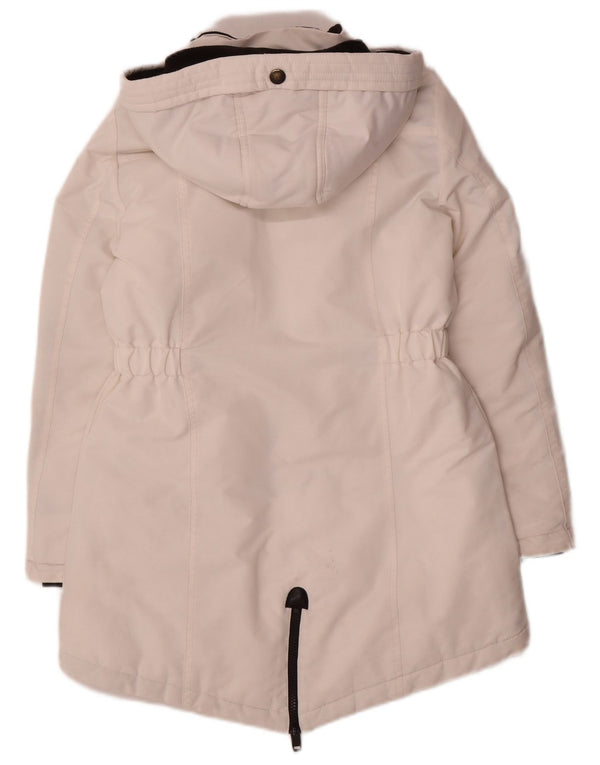 Diesel Piger Hættejakke Parka 11-12 År Hvid Polyester