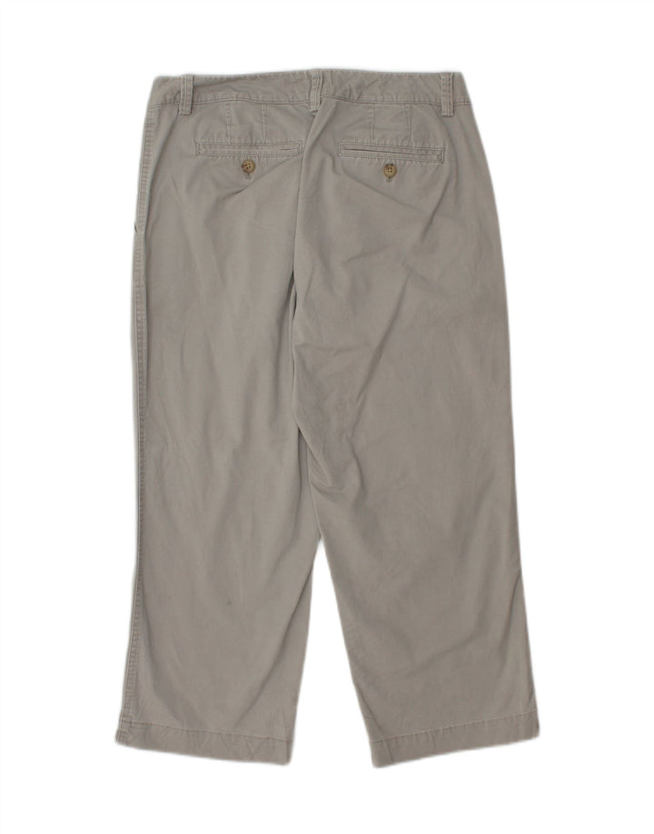 EDDIE BAUER Womens Capri Chino Trousers US 6 Medium W30 L22 Grey Cotton Vintage Eddie Bauer and Second-Hand Eddie Bauer from Messina Hembry 
