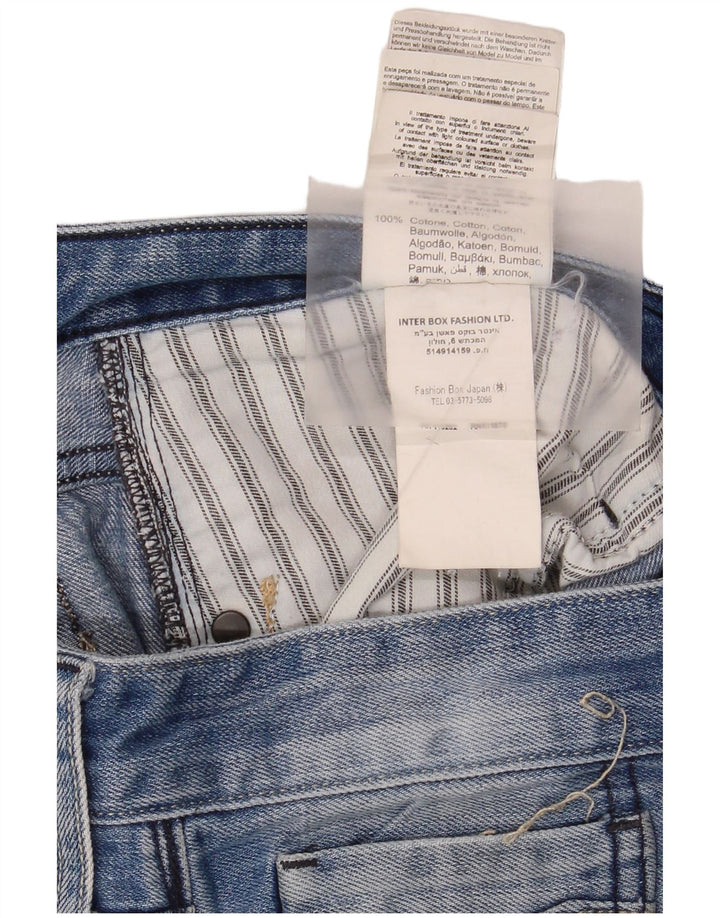Replay Dame Straight Jeans W33 L34 Blå Bomuld