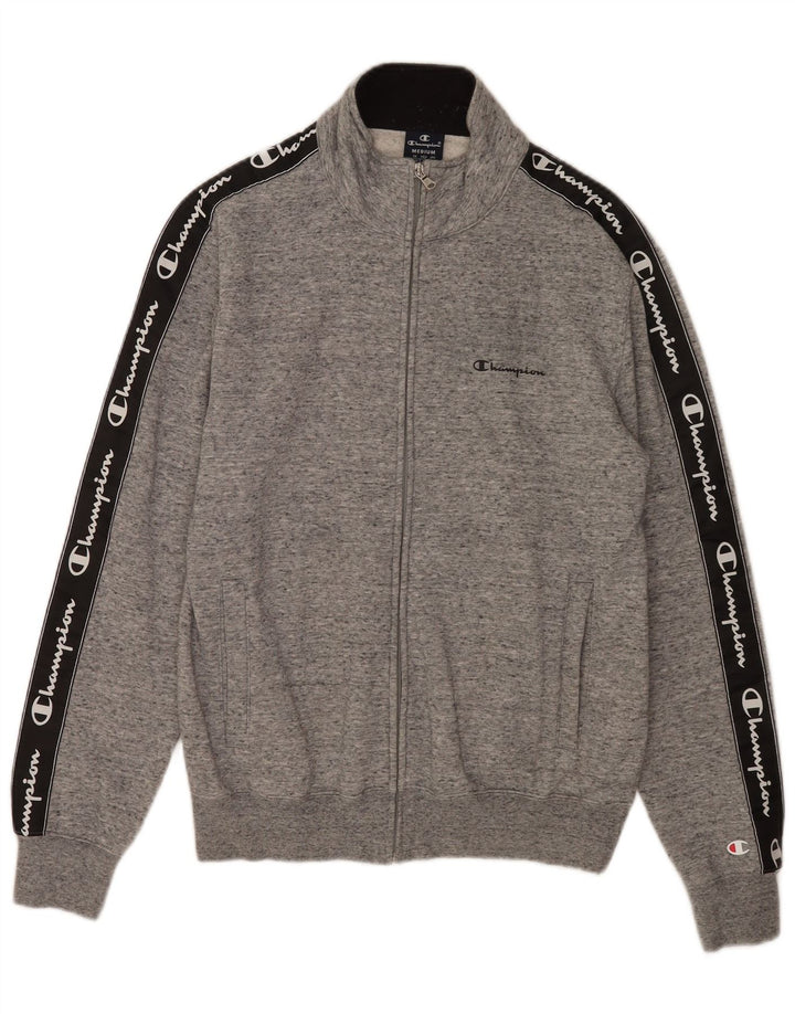 Champion Herre grafisk træningsdragt Topjakke Medium Grey Flecked Bomuld