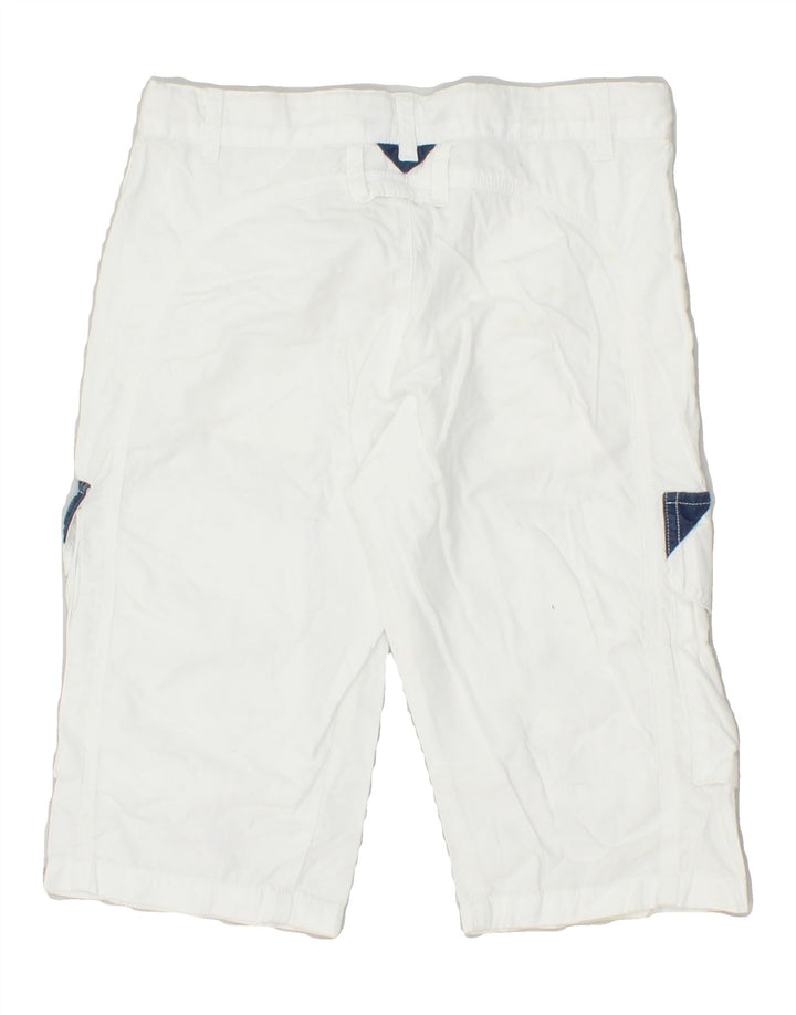 TRUSSARDI Boys Cargo Shorts 9-10 Years W26 White | Vintage Trussardi | Thrift | Second-Hand Trussardi | Used Clothing | Messina Hembry 