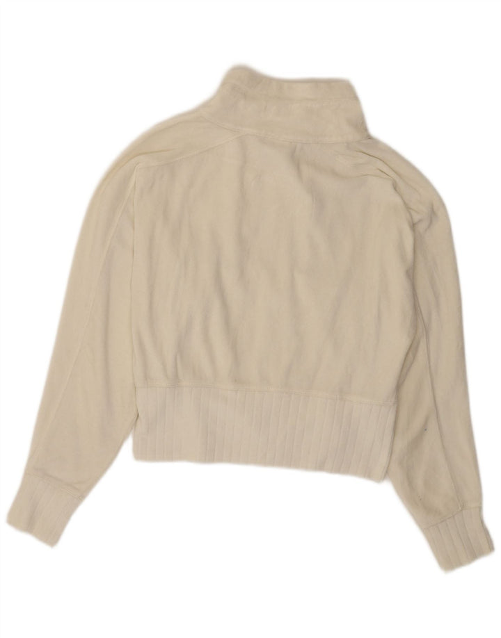 CHAMPION Womens Crop træningsdragt topjakke UK 10 Small Off White