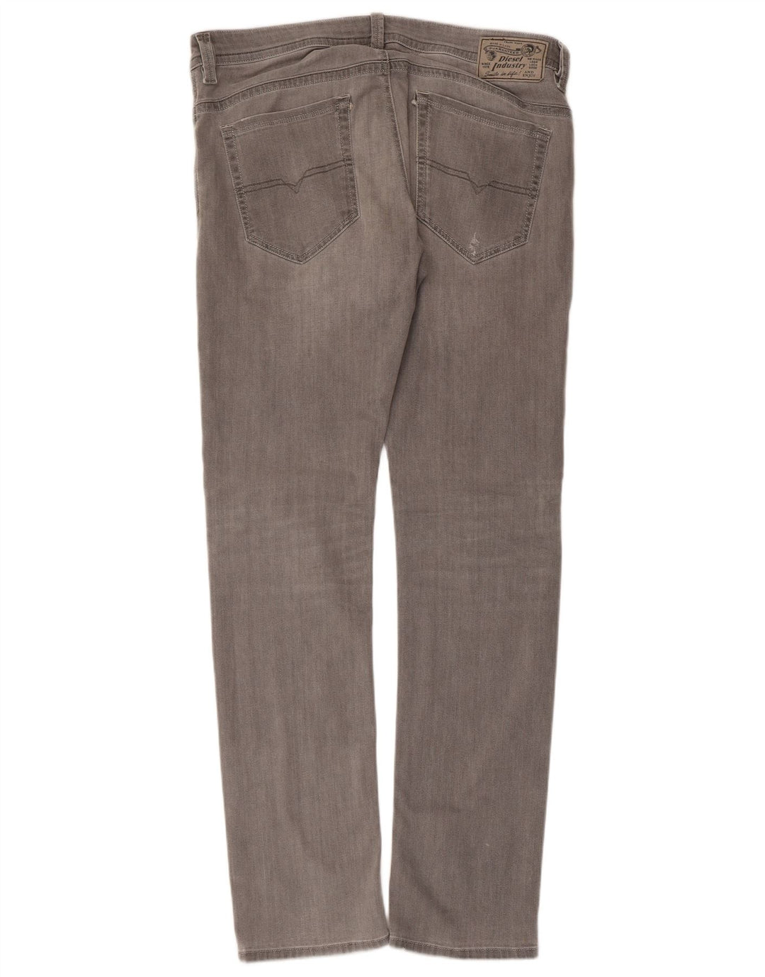 DIESEL Dame Thavar Slim Skinny Jeans W34 L32 Grå Bomuld