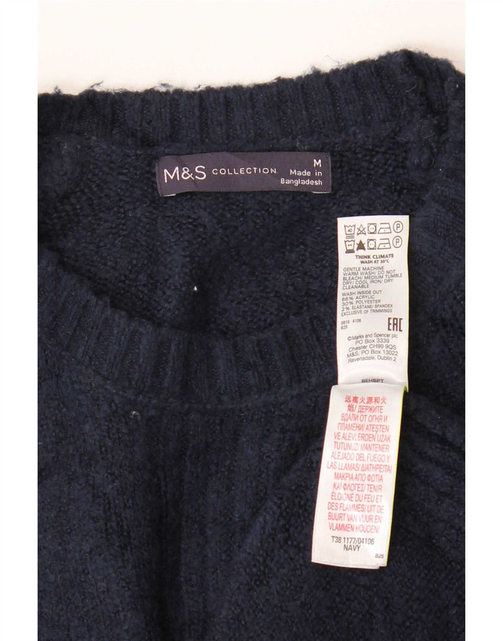 Marks & Spencer Dame sweater med rund hals DK 14 Medium Navy Blue