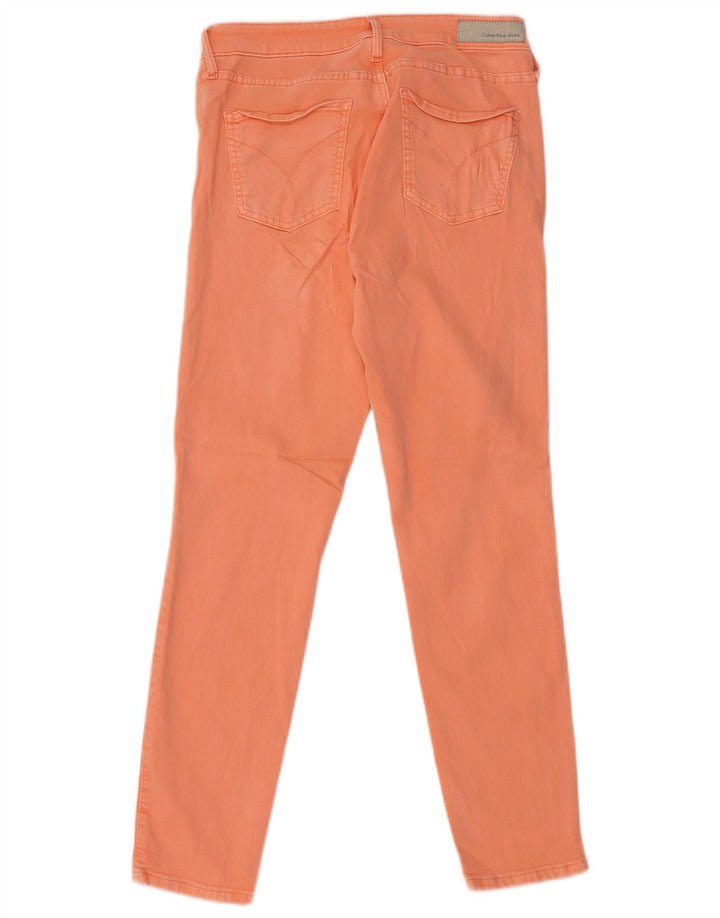 CALVIN KLEIN Dame Skinny Jeans US 6 Medium W28 L27 Orange Bomuld