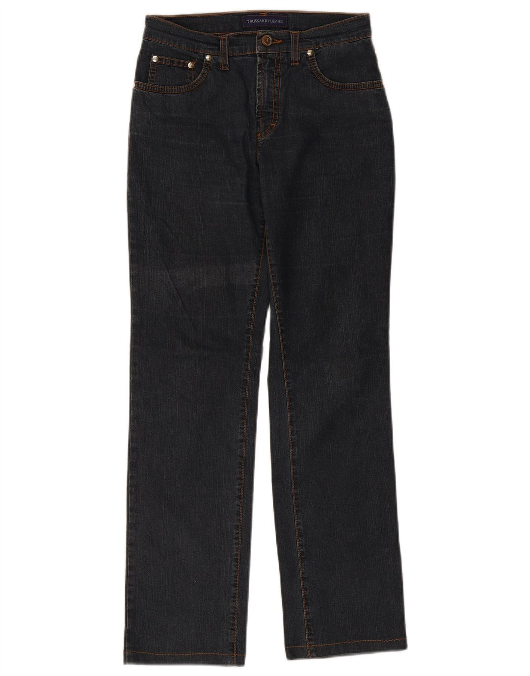 Trussardi lige jeans til kvinder W26 L29 marineblå bomuld