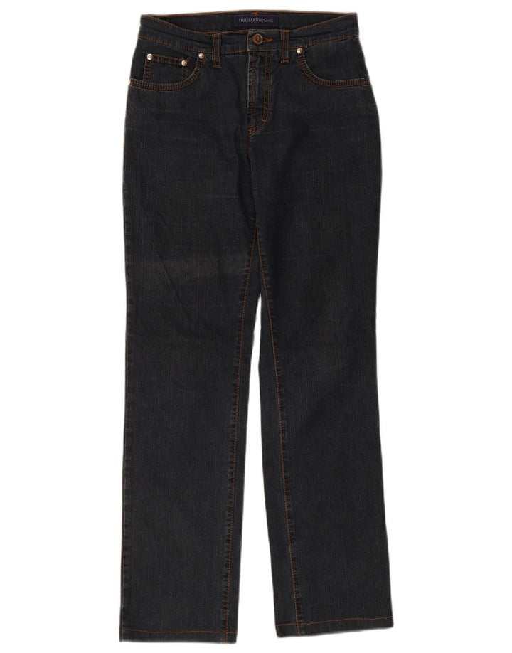Trussardi lige jeans til kvinder W26 L29 marineblå bomuld