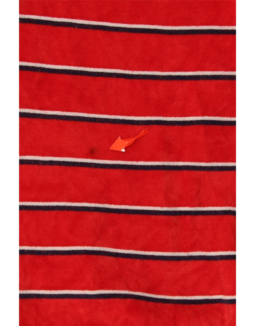 Vintage Dame Sweatshirt Jumper UK 18 XL rødstribet bomuld