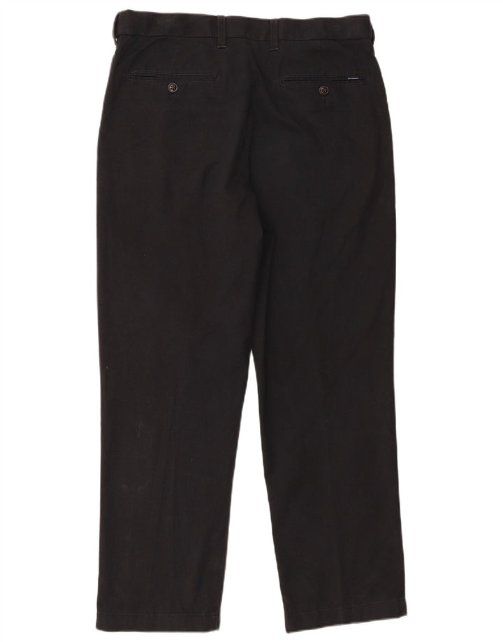 Marks & Spencer Straight Suit bukser til mænd W34 L29 sort bomuld
