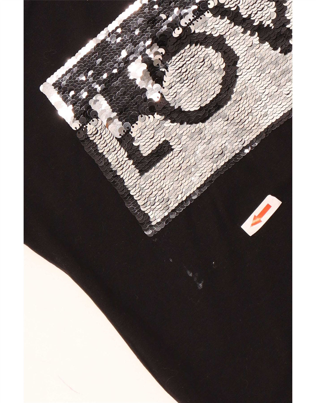 Liu Jo Grafisk T-shirt top til kvinder UK 10 Lille Sort