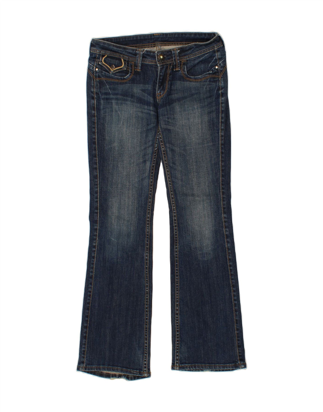 WRANGLER Dame Bootcut Jeans W30 L30 Marineblå