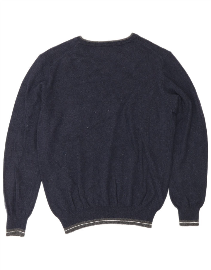 REFRIGIWEAR Dame V-hals sweater UK 16 Stor marineblå uld