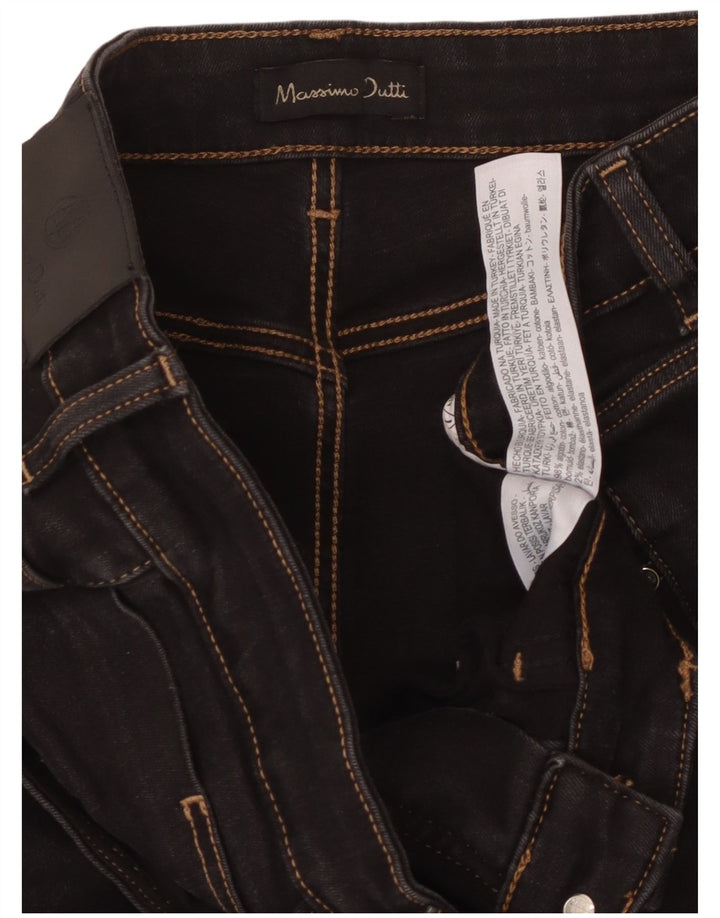 MASSIMO DUTTI Dame Bootcut Jeans EU 42 Large W32 L32 Sort Bomuld