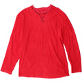 CHAPS Mens Fleece Jumper Medium Red Polyester Vintage Chaps and Second-Hand Chaps from Messina Hembry 
