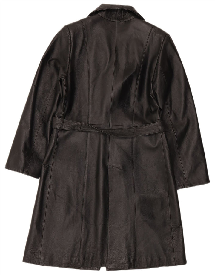 LAVORAZIONE ARTIGIANALE Læderfrakke til kvinder IT 44 Mellem sort læder