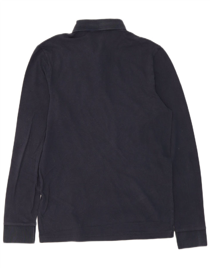 HUGO BOSS Herre Slim Fit Langærmet Polo Shirt Medium Navyblå Bomuld
