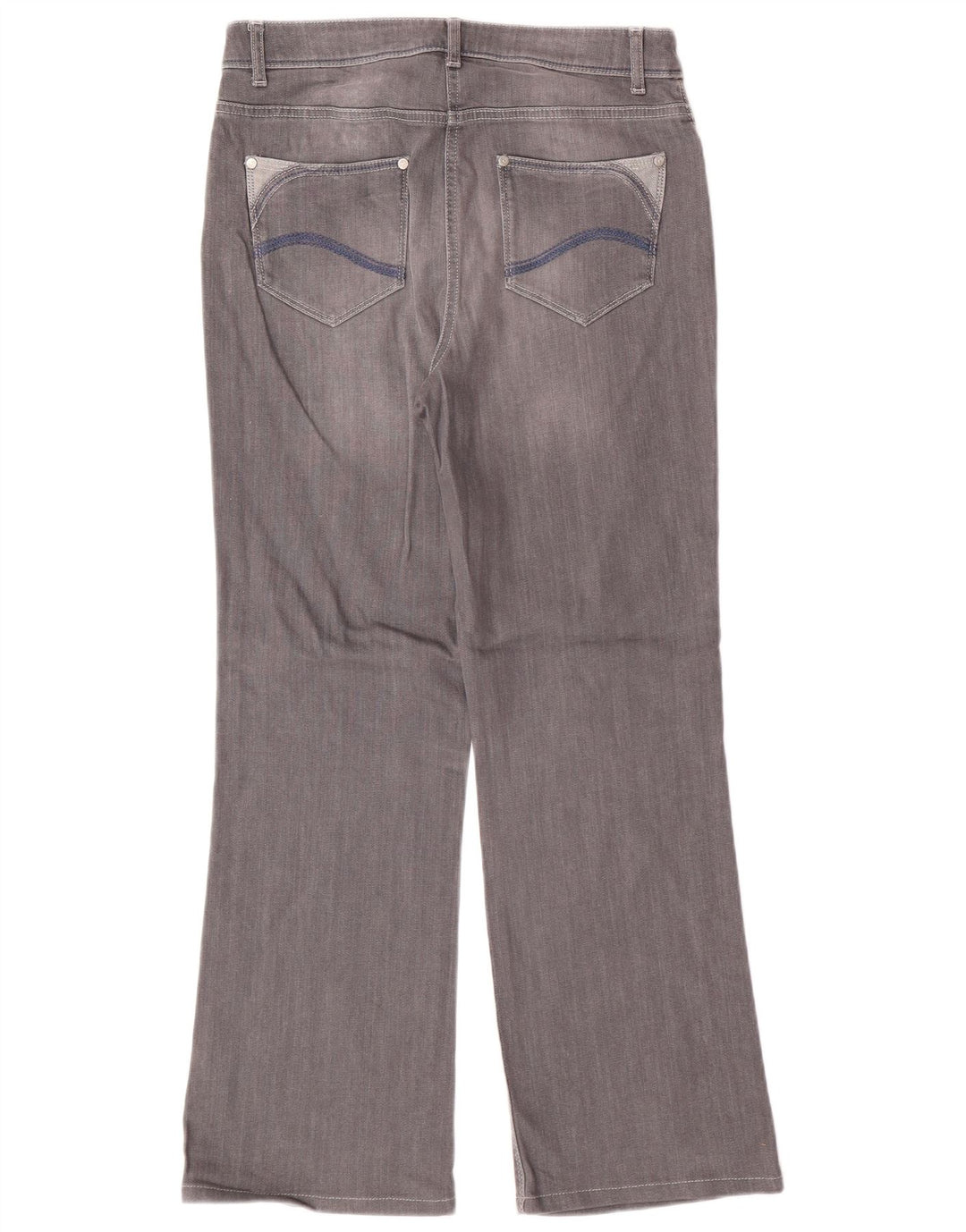 PER UNA Dame Roma Bootcut Jeans UK 12 Medium W30 L28 Grå Bomuld