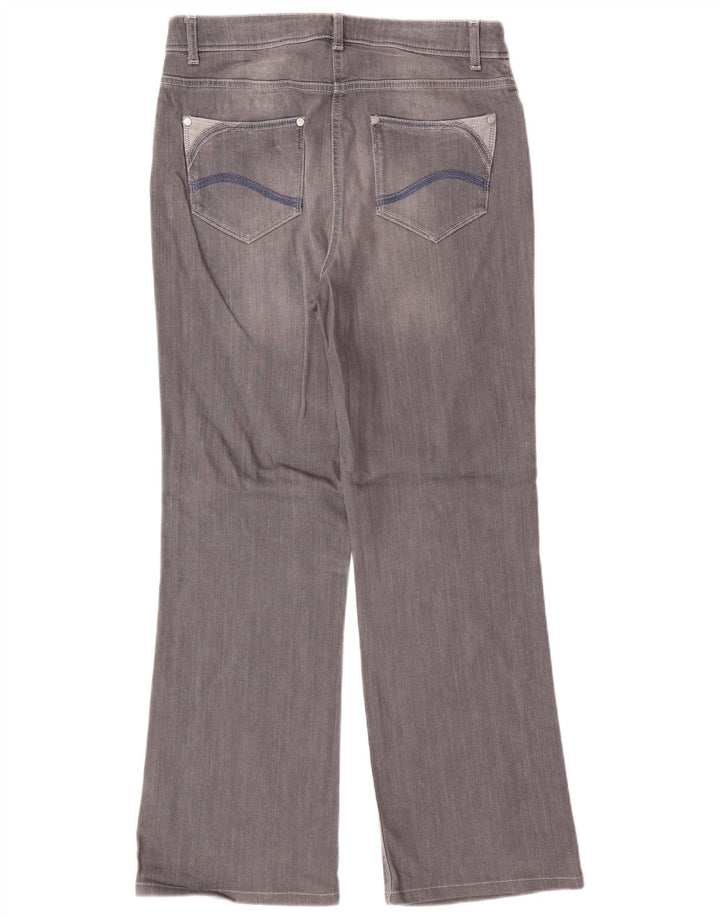 PER UNA Dame Roma Bootcut Jeans UK 12 Medium W30 L28 Grå Bomuld