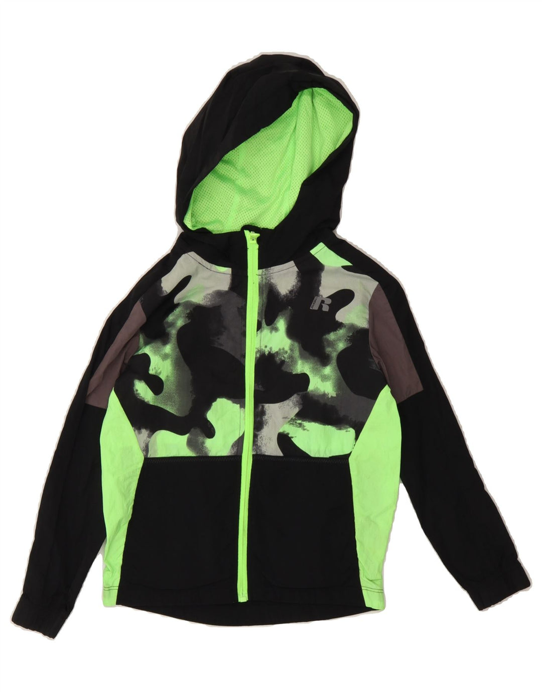 RUSSELL ATHLETIC Boys Zip Hoodie Sweater 6-7 Years Small  Black Vintage Russell Athletic and Second-Hand Russell Athletic from Messina Hembry 