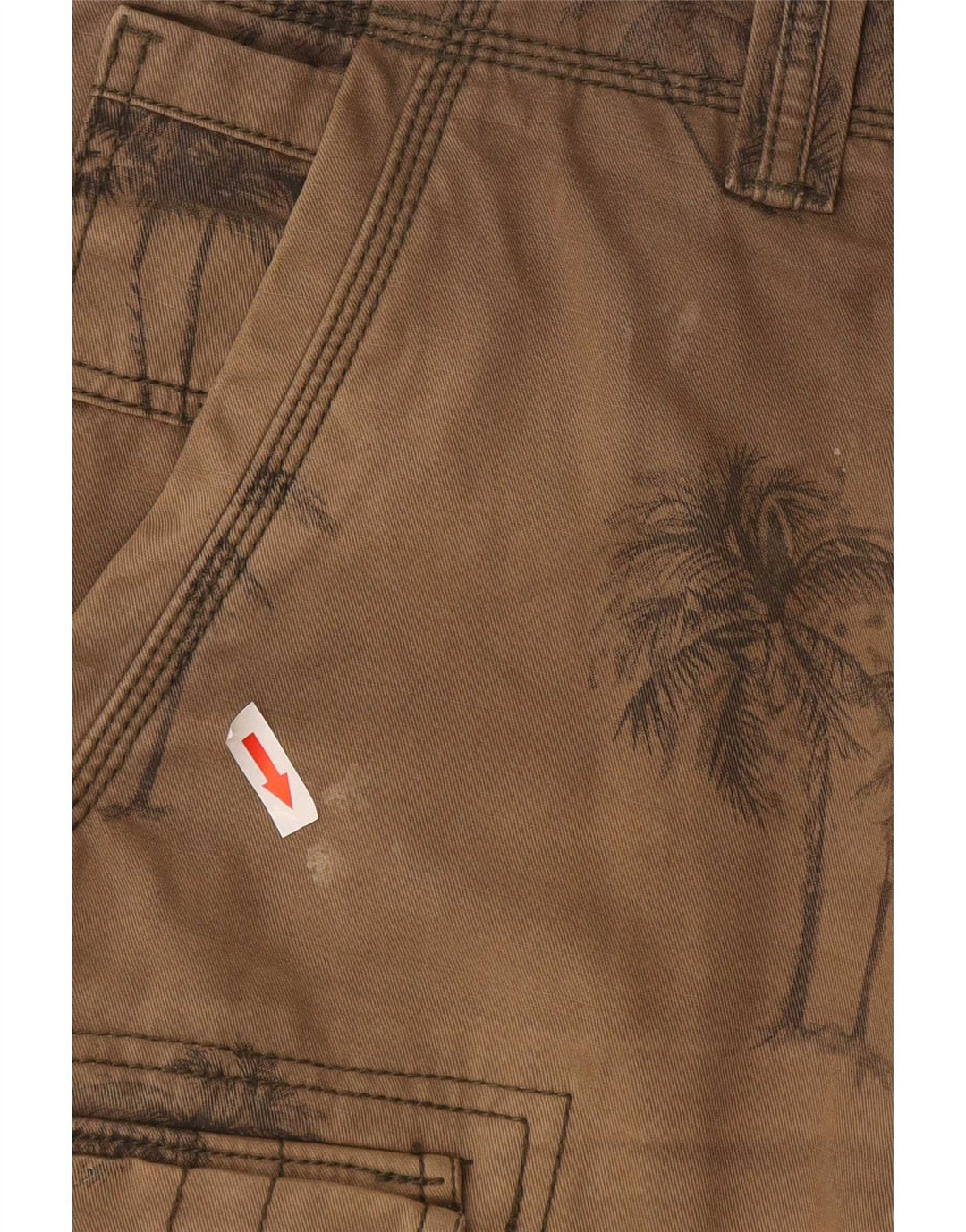 Fat Face Herre Cargo Shorts W34 Large Brown Floral Bomuld