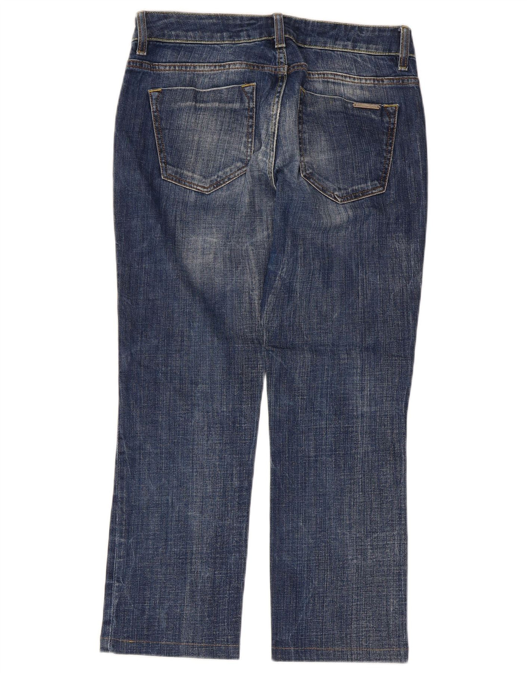 Massimo Dutti Dame Cropped Jeans W27 L25 Blå Bomuld