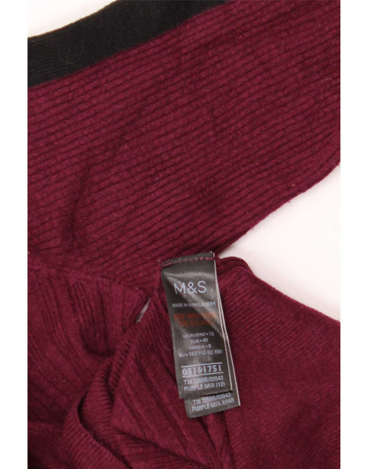 Marks & Spencer Dame Turtle Neck Sweater UK 12 Medium Purple