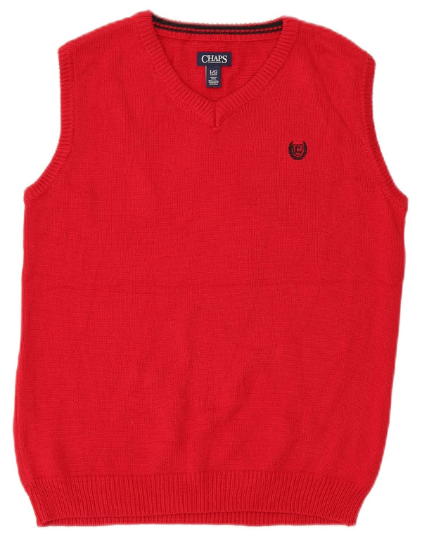 Chaps Boys Vest Tank Top 14-15 År Rød Bomuld