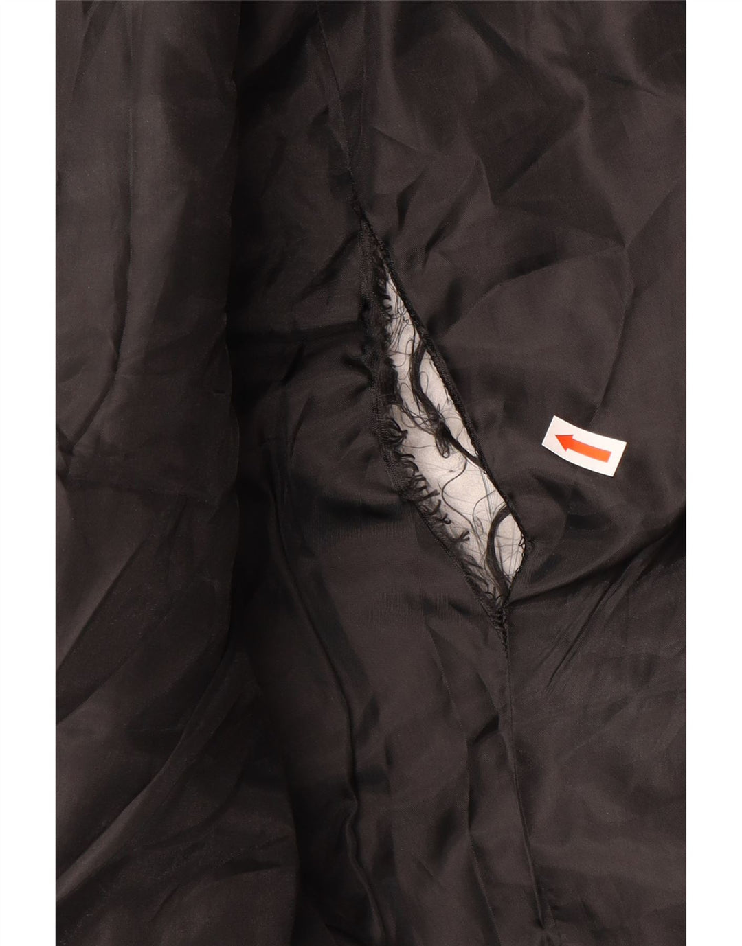 Guess grafisk polstret jakke til kvinder UK 10 Lille sort polyester