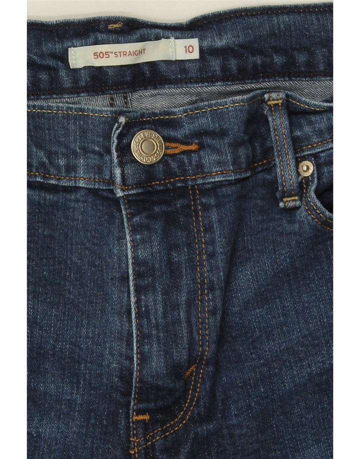 LEVI'S Womens 505 Straight Jeans US 10 Large W30 L31 Blue Cotton Vintage Levi's and Second-Hand Levi's from Messina Hembry 