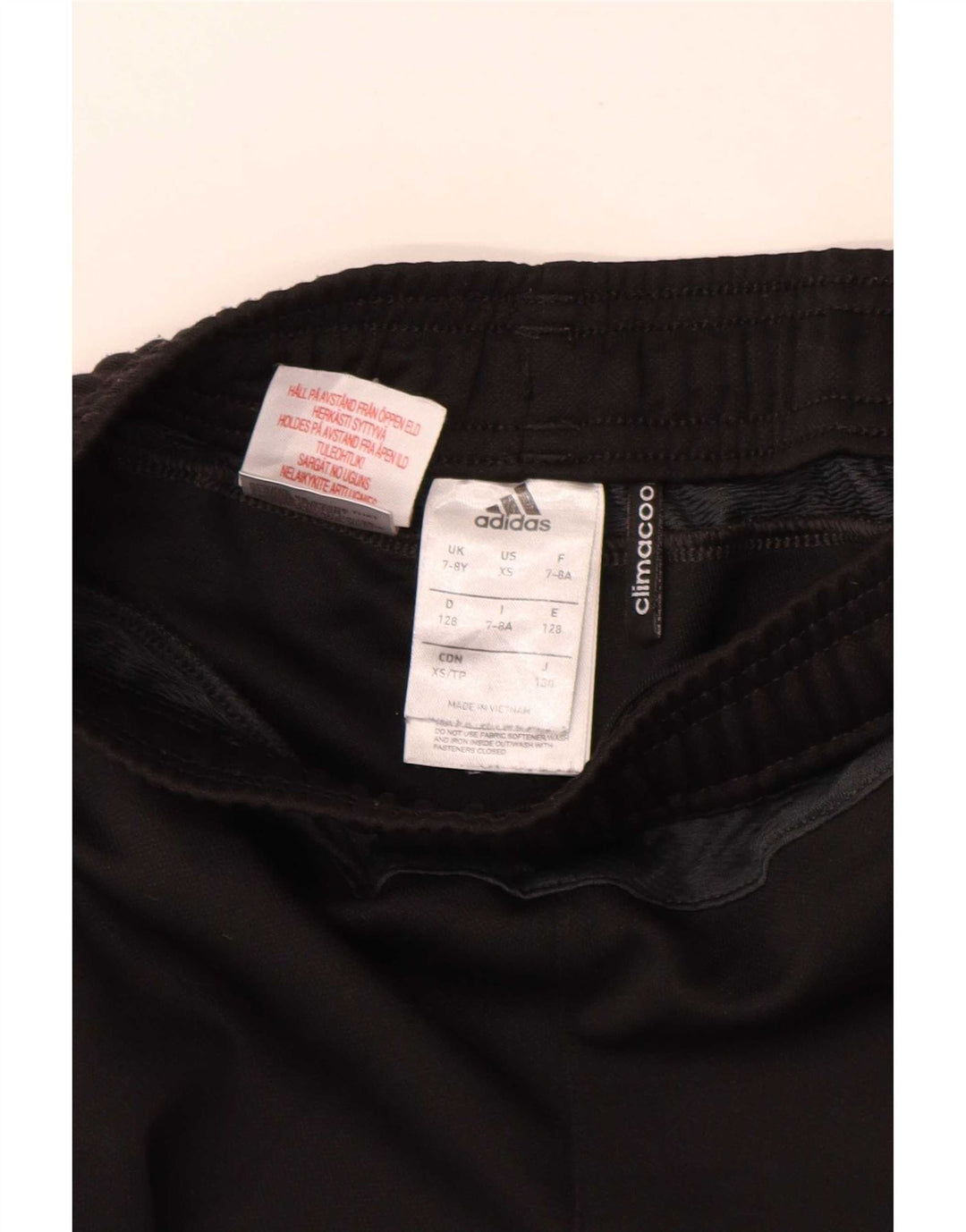 Adidas Boys Climacool Tracksuit Bukser 7-8 år Sort polyester