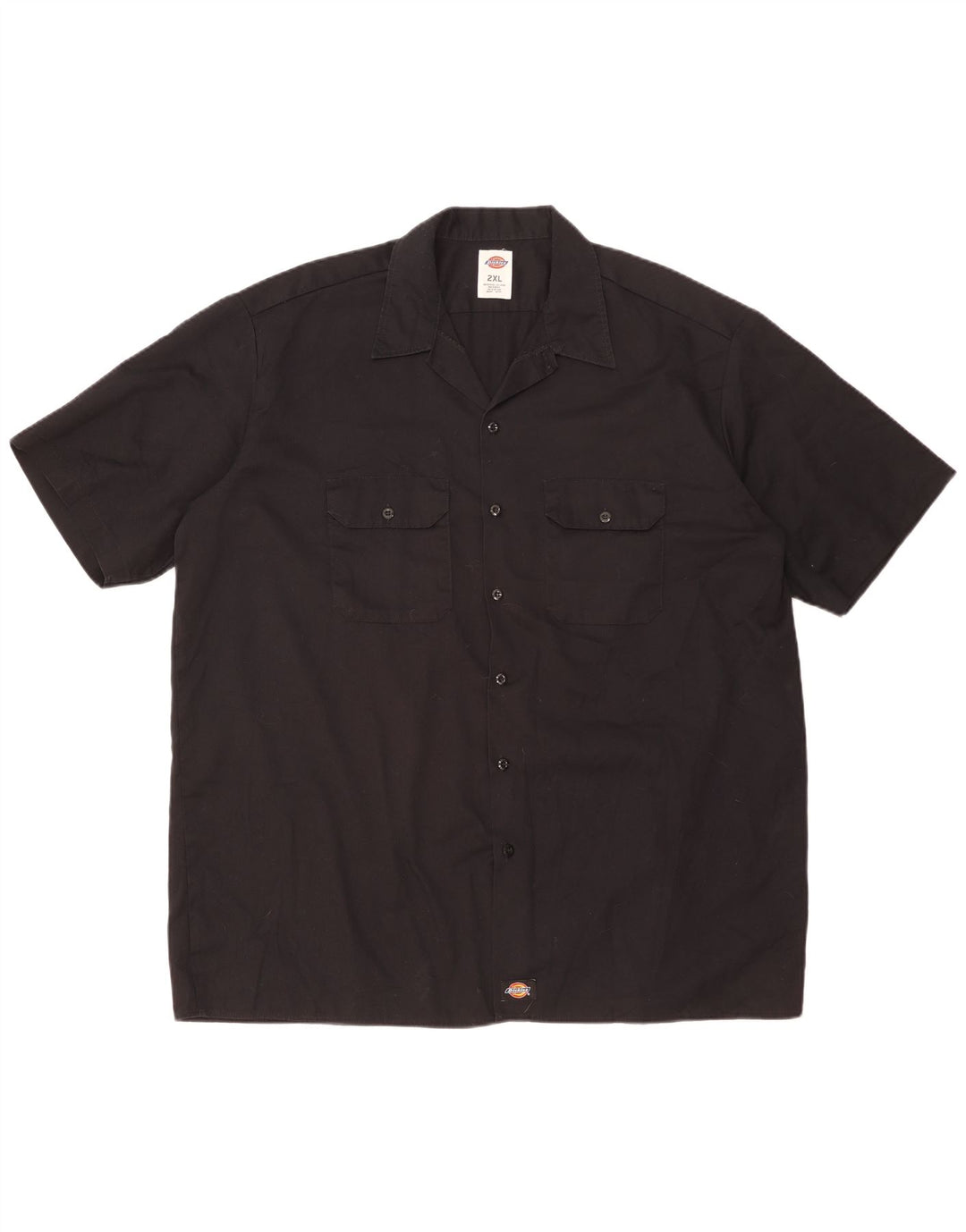 DICKIES Kortærmet herreskjorte 2XL sort polyester