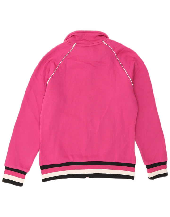 Umbro træningsdragt topjakke til kvinder UK 10 Small Pink Colourblock Polyester