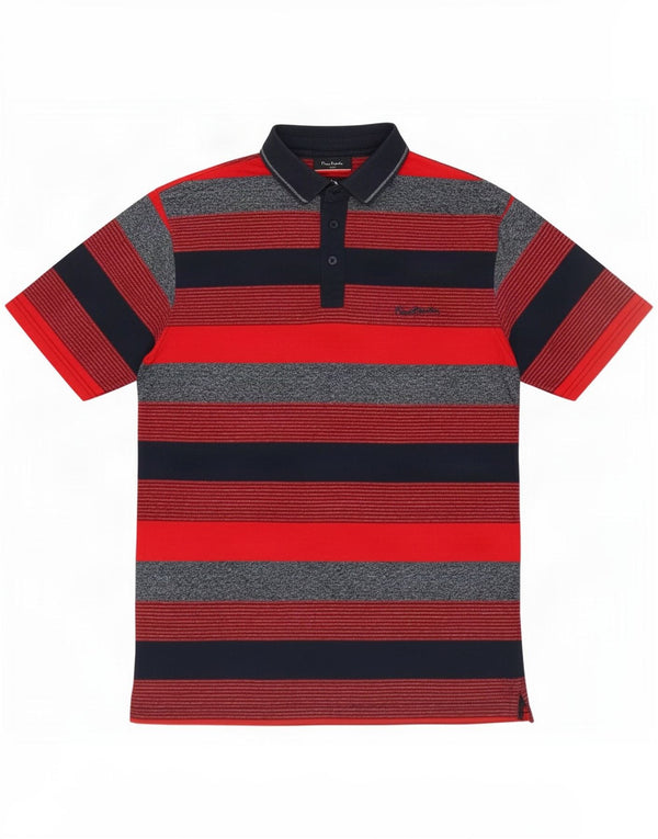 Pierre Cardin Mens Regular Fit Polo Shirt Medium Multicoloured Striped