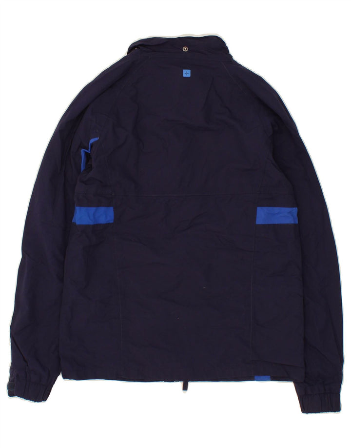 MOUNTAIN WAREHOUSE Boys Rain Jacket 12-13 Years Navy Blue Colourblock Vintage Mountain Warehouse and Second-Hand Mountain Warehouse from Messina Hembry 