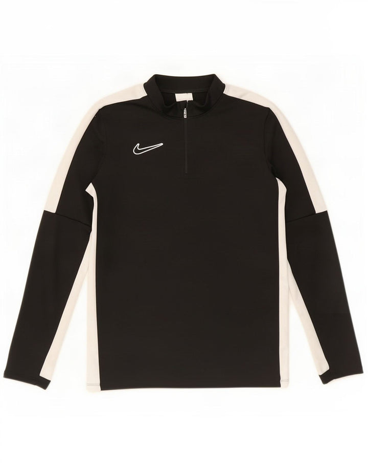 Nike Boys Dri Fit Pullover Træningsdragt Top 12-13 år Stor Sort