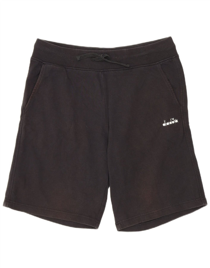 Diadora Herre Sportshorts Stor Sort Bomuld
