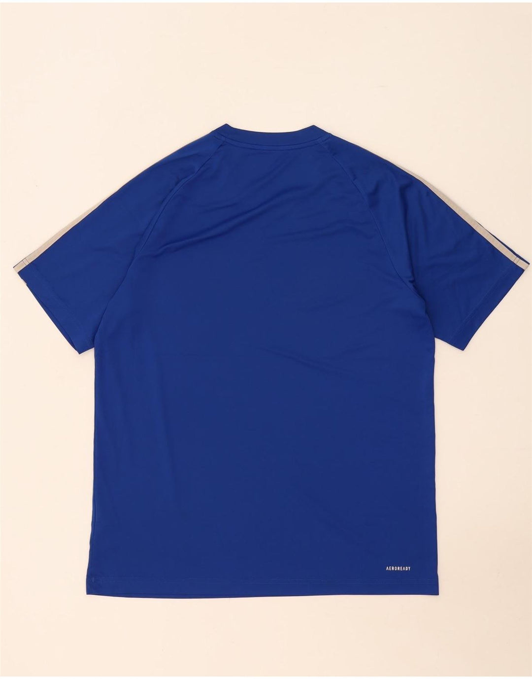 Adidas Herre Aeroready T-Shirt Top Medium Blue Polyester